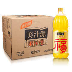 美汁源 Minute Maid 果粒橙 橙汁 果汁饮料 1.25L*12瓶 整箱装 可口可乐公司出品