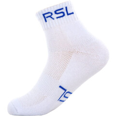 亚狮龙 RSL 羽毛球袜 中筒袜 运动袜 毛巾底厚袜 RS-2947 白色