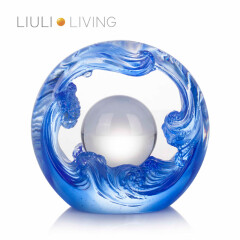 琉璃工房-LIULI LIVING  桌面摆件 人间转如意 生日结婚商务