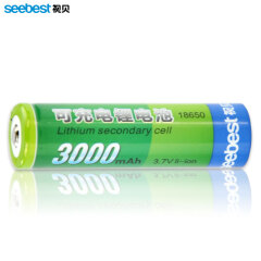 视贝 3.7V充电锂电池 3000mAh 手电筒用18650电池 一节