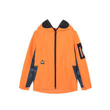 安踏儿童运动服2021春新款中大童厚外套男童摇粒绒风衣 甜蜜橙-1 160cm