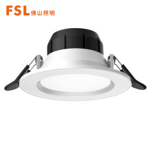FSL佛山照明LED5.8G微波光敏筒灯楼道停车场感应灯5.5W白光
