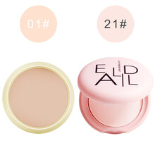 阿嚓热 豆乳粉饼定妆遮瑕修容提亮肤色蜜粉散粉粉饼盒子 01#象牙白+21#光感嫩肤共2盒