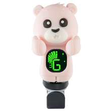 民谣吉他调音器卡通电子尤克里里校音器初学者通用小提琴专用 【拍立减】小熊粉色