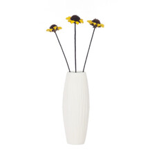 小太阳花人气干花植物手工干花办公家装商场酒店客厅卧室时尚装饰摆件 黄色单支装 1支价格(不含瓶）