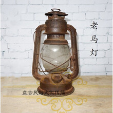 老马灯铁皮老煤油灯手提灯老式提灯老罩灯古玩马灯民俗怀旧物件