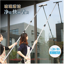 阿斯卡利（ASCARI） 保洁工具擦玻璃器伸缩杆刮刀刮水器玻璃清洁器洗玻璃刷擦窗器 加厚钛合金杆3.6米套装加送胶条