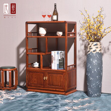 比艺红木家具非洲花梨（学名：刺猬紫檀）新中式实木餐边柜橱碗柜沙发边柜多功能茶水柜储物柜置物柜收纳柜 餐边柜尺寸：70*38*109（cm）