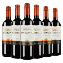 超市	干露（Concha y Toro）珍藏卡曼纳干红葡萄酒 750ml*6瓶 整箱装 智利进口红酒