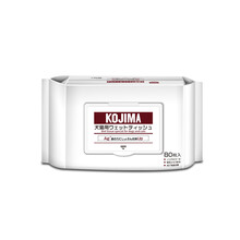 日本KOJIMA宠物湿巾狗狗湿巾纸猫咪全身通用Ag银离子湿巾80片宠物清洁用品