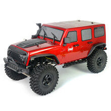 RGT瑞泰86100牧马人攀爬车RC电动四驱遥控汽车模型越野车男孩 红色整车(到手能玩)