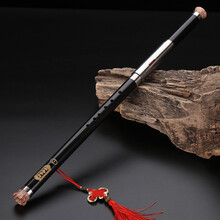 百灵鸟巴乌黑檀 红木单管竖吹横吹巴乌 乐器G调F调 小学生 成人 演奏初学 黑檀木巴乌 F调  横吹