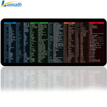 玲魅Linmath 鼠标垫快捷键鼠标垫大全键盘垫办公游戏锁边鼠标垫900*400MM【Word+Excel+PPT+函数快捷键】黑色