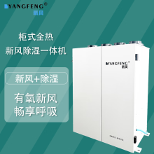 氧风（YANGFENG）氧风柜式全热交换新风系统商用家用除湿一体机别墅地下室防潮净化 白色 YF-GS55L