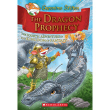 学乐 老鼠记者与幻想王国4：龙的寓言 英文原版进口 儿童漫画桥梁书Geronimo Stiliton The Dragon Prophecy（7-12岁）