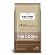 Griffin贵芬F51鸭肉美毛狗粮13.6kg大型小型犬通用型30磅