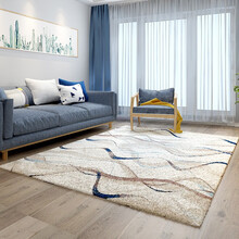 瑰丽易秀 北欧后现代地毯客厅 欧美式地毯卧室床边毯长方形 高档地毯加厚茶几垫抽象艺术ins风 图片色 2m*2.9m