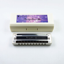 BoogieMan初学 十孔布鲁斯蓝调10孔口琴 BM Boogie man Eb调【白色琴格款】