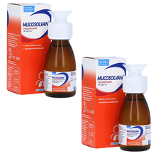 【JD物流】【JD物流】德国沐舒坦Mucosolvan沐舒坦婴幼儿童宝宝清除肺部镇咳嗽化痰 2瓶套装 直邮 家庭版儿童成年人均可100ml