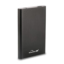 蓝硕（BLUEENDLESS） 移动硬盘500g 高速存储USB3.0移动硬移动盘1t外接 黑色 1T