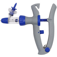 兽用连续注射器 鸡鸭鹅猪牛羊疫苗注射器 插瓶可调注射针筒 注射工具 1毫升（0.05-1毫升可调）