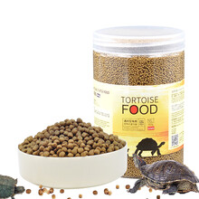 华畜 龟粮500g 巴西龟乌龟饲料通用饲料小乌龟饲料鳄龟草龟陆龟食物补钙虾干龟粮淡水鱼干小颗粒1mm