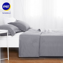 安睡宝（SOMERELLE） 夏凉被 大豆七孔纤维空调被 抑菌棉被薄被芯 轻奢灰 200*230cm