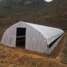 檀雅坊温室大棚骨架养殖大棚架鸡舍架蔬菜大棚 8米宽15米长配卷膜通风+黑白膜