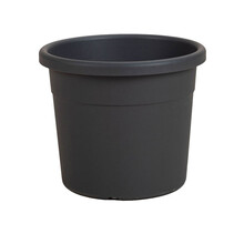 【虹越】 环保塑料花盆 嘉伯瑞梅卡系列/华锦螺旋盆 花园庭院月季绣球铁线莲果树种植盆 嘉伯瑞梅卡盆 烟煤灰 29#