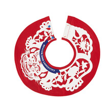 英氏婴儿新生儿口水肩宝宝围嘴360度旋转口水巾可洗式防水中国风口肩 YZJKJ30004A01