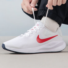 耐克（NIKE）男鞋 2025年春季新款时尚潮流运动鞋轻便耐磨透气健身训练跑步鞋 FB8501-100/白红/革命7代 41