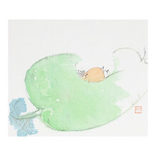 墨斗鱼艺术餐厅装饰画新中式电表箱装饰画沙发北京画客厅装饰画墙面装饰画简约北欧风格床头画温暖治愈邢建邦