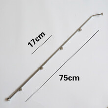 不锈钢扇形喷头农用高压泵电动喷雾器雾化喷杆配件加长葡萄喷头 5喷扇形喷杆75cm