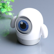 晗畅  创意无线蓝牙音箱便携式迷你外放插卡重低音炮 可插U盘小音响户外 白色 太空人 套餐二