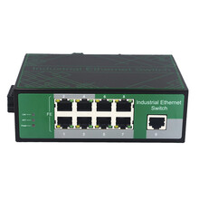 拓宾千兆百兆4口5口8口9口工业级交换机DIN导轨式防雷4KV以太网POE交换机IP40防护非管理型 T809FP百兆9口+POE 不配电源