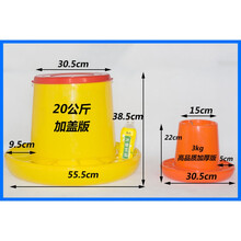 养鸡料桶设备用品鸡鸭鹅用加厚饲料桶家禽大食槽自动下料桶喂食器 高品质加厚3kg