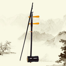 米囹 拉弦乐器  成人儿童初学 仿红木圆筒玩具二胡 装饰二胡 表演 圆筒二胡+尼龙弓+