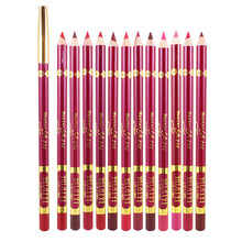 Meisland唇线笔12色哑光防水不脱色丝绒口红笔 哑光彩妆 纹绣唇线笔 7#砖红色