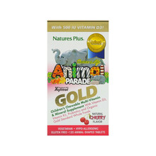 Nature'sPlus 儿童综合维生素矿物质咀嚼片 樱桃味 支持骨骼健康助于消化吸收提高抵抗 天然樱桃味 120片