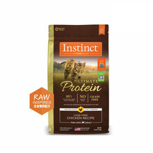 【官方旗舰】Instinct生鲜本能百利高蛋白猫粮金装进口 天然无谷增肥发腮防软便纯鲜肉粮鸡肉成猫粮 优质蛋白 鸡肉猫粮 4磅/1.8kg