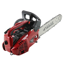 新款五羊本田2700小型家用汽油锯伐木锯毛竹锯10寸12寸14寸单手锯 红色配国产链条2根