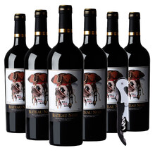 法国原装原瓶进口 朗格多克黑舰重型瓶斗牛犬216干红葡萄酒红酒婚庆送礼14度750ml*6瓶整箱