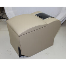 长丰猎豹奇兵黑金刚扶手箱飞腾帕杰罗V31V32扶手箱免打孔改装配件 隐藏电子款米色