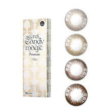 Candymagic美瞳14.5mm大直径日抛10片日本女学生网红款envie梨花 Grege浅棕灰 400度