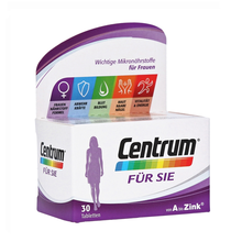 【JD物流】Centrum美国善存儿童成年人复合维生素矿物质微量元素 善存 成年人维生素片 德国版 成年人女性复合维生素银片30粒(9924668) 德国直邮原装进口