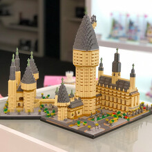 粉色迪士尼城堡兼容乐高霍格沃兹天空之城八音盒小颗粒成人高难度建筑天坛太和殿立体拼装积木 霍格沃茨城堡【7750颗粒】 #49