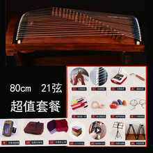 21弦小古筝便携式半筝初学者入门迷你小型古筝演奏乐器考级古筝琴 80cm21弦实木原木(便携款)+超值配件