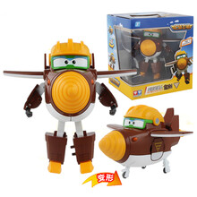 奥迪双钻 超级飞侠第三季大号变形机器人雪儿变形汽车朗朗儿童玩具套装 大版变形机器人-金刚720222 送：运费险+贴画