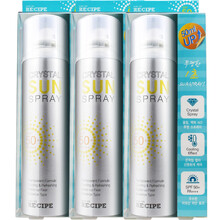 玥之秘莱斯璧 RECIPE水晶喷雾SPF50+隔离 补水保湿 娜扎同款男女适用学生户外 150ml*3瓶