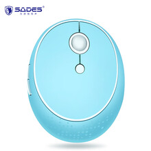 赛德斯（Sades）V50 鼠标 无线鼠标 办公鼠标 便携鼠标 人体工学 省电 笔记本台式电脑 冰晶蓝